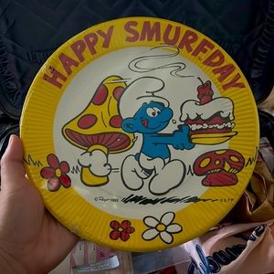 Smurftastic! Vintage Plates 1982